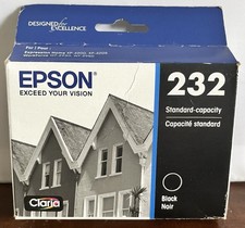 New Sealed Genuine Epson 232 Standard Black Ink Cartridge 09/04/2025 picture