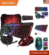 Immersive Gaming Experience: RGB Backlight Keyboard, Mouse & Headset Bundle picture