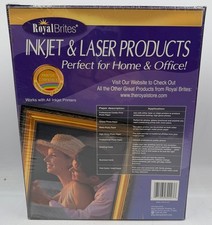 Royal Brites Matte Photo Paper 8.5x11 200 Sheets Double Sided Inkjet NOS Sealed picture