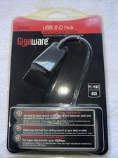 GIGAWARE 2-Port USB 2.0 High Speed Desktop Hub FOR MAC and PC 5 ft…..{BRAND NEW} picture
