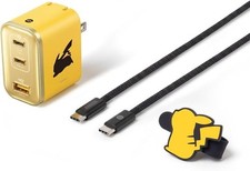 Anker USB Rapid Charger Pikachu Model (3 Ports) with USB-C & USB-C Cable  70W picture