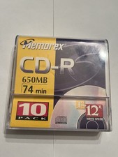 10 Pack Memorex CD-R 650MB 74min Professional Recordable Compact Discs picture