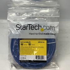 9ct StarTech C6PATCH20BL 20ft Blue Cat6 Cable Snagless RJ45 | Lot of 9 | New picture