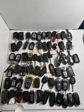 LOT OF 65 USED CAR KEY SHELLS/BLANKS – MIXED BRANDS, AS‑IS FOR PARTS picture