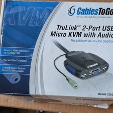 CablesToGo TruLink 2-Port USB Micro KVM Switch with Audio picture