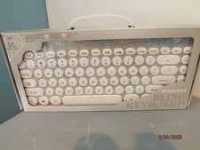 Silver/White Wireless Bling (Rhinestone)Keyboard NEW picture