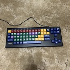 AbleNet KinderBoard Large Print Keyboard Color Coded Keys TESTED WORKS Assistive picture