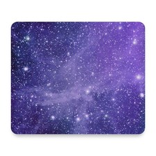Purple Starry Galaxy Nebula Cosmic Outer Space View Mouse Pad 9.25x7.75 Non-Slip picture