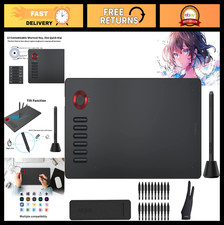 10x6 Inch Graphics Drawing Tablet, Battery-Free Stylus, 12 Shortcut Keys, Tilt S picture
