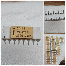 1 NOS Early Clean Vintage Rare Intel C2102 Ceramic White Gold SRAM 