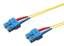 Monoprice Single-Mode Fiber Optic Cable - SC-SC UL 3mm 9/125 OFNR Duplex 20m picture