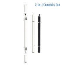 Stylus Pens for iPad/Android 3 in 1 Ballpoint Pen+Fiber Tip+Clear Disc Tips picture