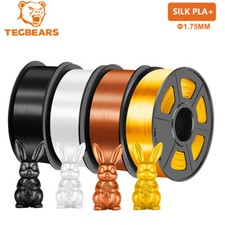TECBEARS Silk PLA+ Filament 1.75mm 4KG Shiny Silk 3D Printer PLA Filament Neatly picture