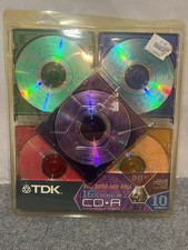 Vintage TDK Rip, Rock And Roll 10 Pack 16X Data CDR New picture