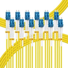 6 PCS 0.5M OS2 LC to LC Fiber Patch Cable Single Mode Duplex 9/125um picture