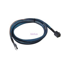 Slim Line SAS 4.0 SFF-8654 4i 38pin to HD Mini SAS 4i SFF-8643 36pin Cable 100cm picture