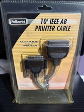 Fellowes 10FT IEEE AB Printer Cable NEW SEALED picture