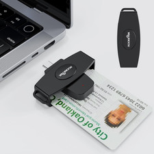 CAC Reader, DOD Military USB C Common Access CAC Card Reader, USB Smartfold picture