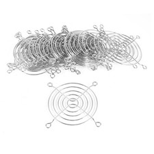 20PCS Metal 80mm x 80mm PC Case Fan Finger Grill Protector Guard Silver Tone picture