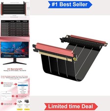 PCIe 5.0 x16 Riser Cable 19cm 128GB/s Double Reverse for Vertical GPU Mount ITX picture