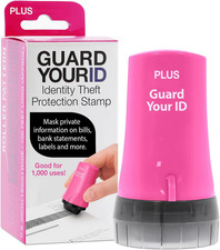 Identity Protection Roller Stamp for Mail Documents Conceals Text Privacy Tool picture