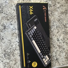 Attack Shark X66 Tri-Mode Mechanical Keyboard 2.4G Bluetooth RGB QWERTY Black picture