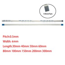 7Pin 0.5mm Pitch FFC FPC Flexible Flat Cable AWM VW-1 20624 80C 60V A B Type picture