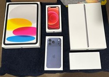Lot Of 5 iPad & iPhone Empty Boxes Only - 12 - 17 Pro - 6 - 9th Gen - A16 picture