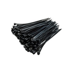 12inch Nylon Cable Tie 50lbs (Rated) Black 100 pack picture