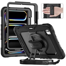 timecity for iPad Pro 11 Inch M4 Case 2024 5th Gen, 360° Rotating Stand, Pe picture