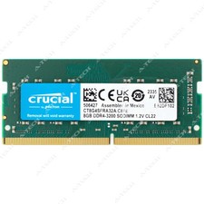 Crucial 8GB DDR4 3200 MHz PC4-25600 SODIMM Laptop Memory RAM (CT8G4SFRA32A) x1 picture