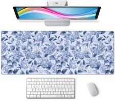 Wasica gaming mouse pad, blue hydrangea flowers picture