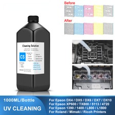 1000ML UV Cleaning Liquid For Epson Roland Mimaki Ricoh Konica Modified Printer picture