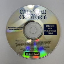 Calendar Creator Deluxe Version 6 PC CD ROM Windows 95 98 and Windows NT 1998 picture