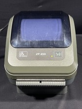 Zebra ZP450 Thermal Label Printer w Labels & Cable As Is picture