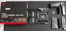 As-is Untested ASUS ROG CROSSHAIR X670E Hero AM5 AMD Motherboard With IO Shield picture