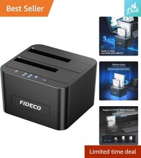 User-Friendly External Hard Drive Dock - 24TB Capacity, Plug & Play Convenience picture
