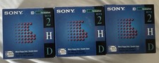 Lot of 3 Sony IBM Formatted HD Diskette 3.5 1.44MB 10MFD-2HD- Open Box Vintage picture