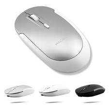 Macally Wireless Bluetooth Mouse for Mac, MacBook Pro/Air, iPad, and Silver picture
