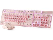 Redragon BS8531 Wireless 104-Key Low-Profile Keyboard, 4000 DPI Mouse Combo, 30% picture