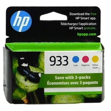 HP 933/N9H56FN Cyan, Magenta & Yellow Ink Cartridges for OfficeJet 6600/6700 picture