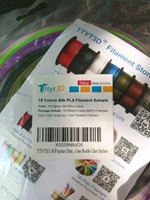 18 Color Silk PLA Filament Sample picture