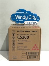Genuine Ricoh Savin Lanier C5200 C5210 Magenta 828424 Toner Cartridge 24K Pages picture