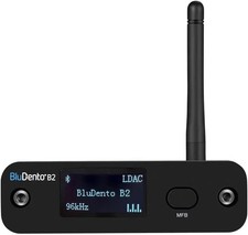 BluDento B2 LDAC aptX HD Bluetooth 5.1 Hi-Fi Audio Receiver, ESS DAC, OLED, RCA picture