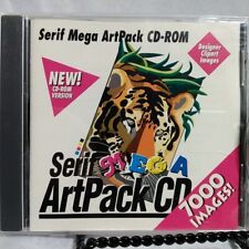 Serif Mega ArtPack CD-Rom - RARE Vintage Vaporwave Clipart 90s 1994 CD ROM Art , picture