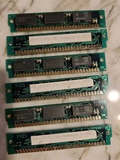 RARE 6x 1MB 30-Pin SIMM FPM DRAM Gold Contact Wipro Centum WCB India TESTED 70ns picture
