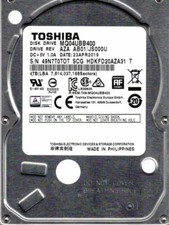 MQ04UBB400,  AZA AB01/JS000U, SCG, HDKFD20AZA31 T, TOSHIBA 4TB  USB 3.0 APR 2019 picture