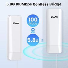 Ueevii 2 Pack Wireless Bridge 3KM Long Point to Point 5.8G Outdoor Wifi Extended picture