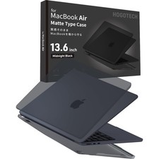 HOGOTECH Clear Matte Hard Case for MacBook Air 13.6 inch M5 Midnight Black picture