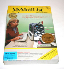 VTG My Software Co.Rolodex My Mail List IBM Tandy Software Diskettes  Model 2102 picture